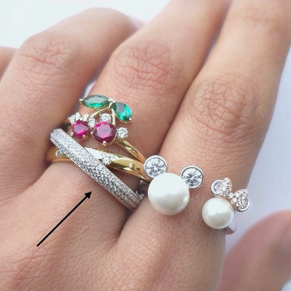 NEW 2025 CRISLU Disney Mickey Mouse Rolling Ring Disneyland Exclusive Size 7 - Picture 7 of 7